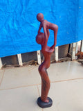 Statuette Femme Danseuse AmeduBurkinaFaso - Bois sculpté à la main
